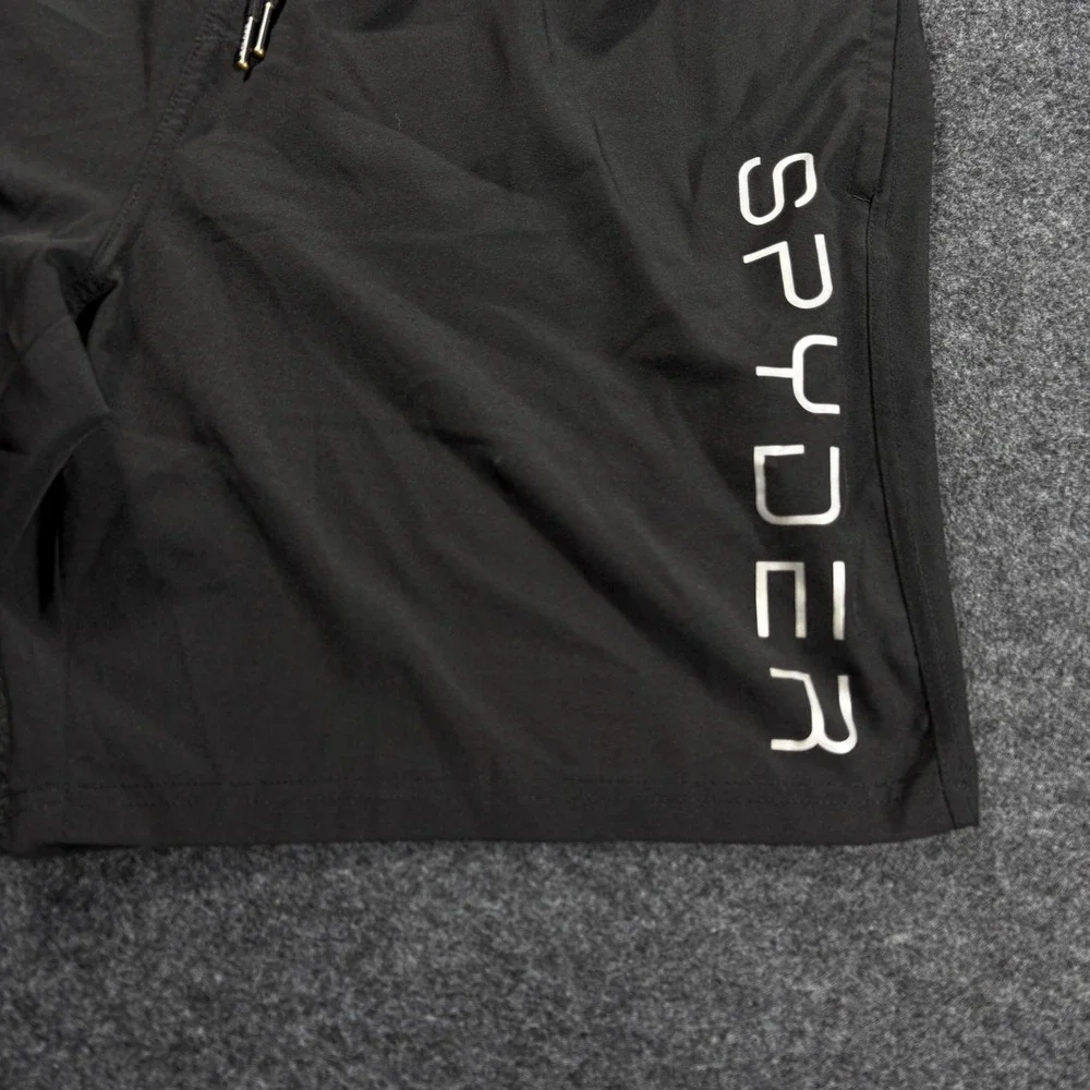 Spyder Swim Shorts Mens XL Black Spyder Swim Board Shorts UV Protection Active